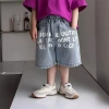 Jeans shorts niños alfabeto tejido jeans hombre niña primavera otoño bebé pantalones Application Scenario